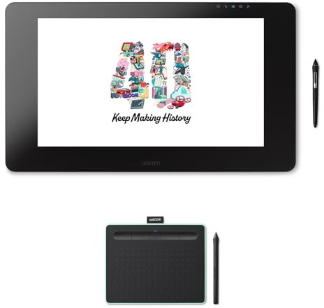 Wacom Cintiq Pro 24 Pen & Touch Display + FREE Wacom Intuos Medium BT Pen Tablet, Pistachio: 40 Years Anniversary Bundle