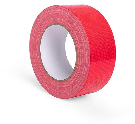 Dilltel-Astasch Panzertape, strapazierfähig, 48 mm x 50 m, hinterlässt keine Rückstände, geeignet für den Außeneinsatz und leicht abreißbar, Rot