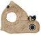 Puppia Douglas Hundegeschirr, Step-in, warm, Winter, Rautenmuster für kleine und mittelgroße Hunde, Beige, Größe M