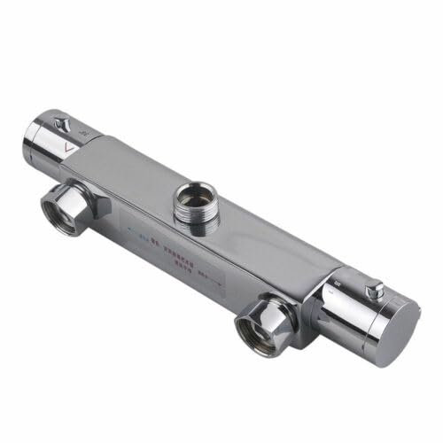 Duscharmatur Thermostat-Brausebatterie, Brausethermostat Dusch Armatur Duschbrause Mischbatterie Wasserhahn Bad Duschmischbatterie