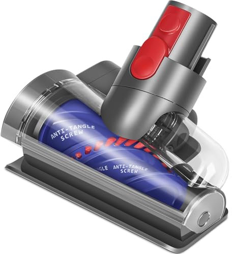 RUKHOOL Mini Cepillo Motorizado para Dyson V10 V11 V15 V7 V8 Anti Enredos Mini Boquilla Turbina Escoba para Dyson Limpieza Colchones Tapicería Escaleras Automóvel Pelo de Mascota