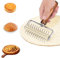 Pizzateig Docker Gebäckroller, 20.5x13.3cm Edelstahl Pizza Teig Docker Roller mit Spikes, Pizza Dough Stipproller, Roller Docker, Pizza Puncher für Kuchen, Kuchen, Brot, Gebäck, Backwerkzeug