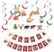 HEALSOPTHY 1 Juego Decoraciones Para Fiestas De Barbacoa Decoraciones De Fiesta De Barbacoa Pastel Primero Chico Decoración Toppers Decoraciones De Fiesta De Cumpleaños Papel
