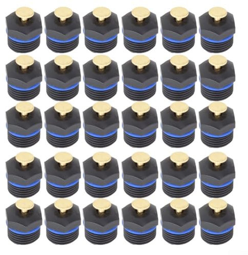 ZiStarlilife Ugelli nebulizzatori da giardino a 360 gradi, sistema di irrigazione regolabile, con filo di rame per irrigazione serra, patio, prato, confezione da 30