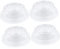 PartyKindom 4pcs Electric Manual Milk Suction Pump Soft Liquid Silicone Breast Pump Portable and Lightweight for Nursing Moms Safe Material Transparent Color