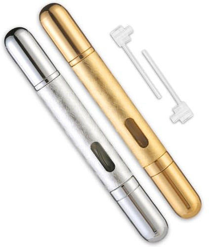 OYIWINMI 2 piezas 12ML Atomizador Perfume Recargable,Doble Cabezal Atomizador Perfume,Portátil Decants Perfumes, Para bolsos,Viajes, Vacaciones