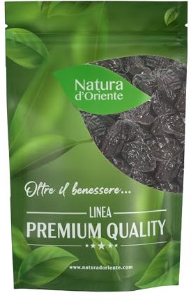 NATURA D'ORIENTE | Prugne Secche D'Agen 500g Con Nocciolo | Morbide e Succose