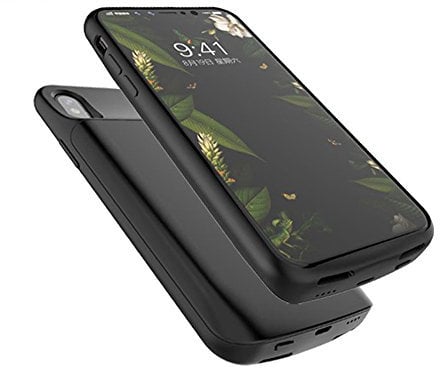 Bramley Power External Battery Charger Case Rechargeable Portable Charging Case with Headphone Function for iPhone X / 10 (iPhone X 3600mAh)