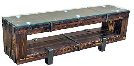 CHYRKA® Lowboard HiFi Massivholz TV Board Fernsehschrank Fernsehtisch TV Schrank (120 cm, BORYSLAW)