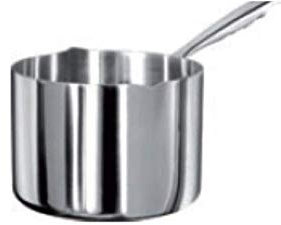 Pentole agnelli ALUM10512 alluminio Inbox 1907 casseruola con 2 manici, 0.85 litri, argento