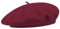 Barascon Baskenmütze mit Kaschmir Wollbaske Baske Herrenbaske Damenbaske (One Size - Bordeaux)