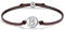 J.Endéar Initials Letra B Pulsera para Mujer, Plata de Ley 925 Pulsera para Niñas, Hilo Marrón Pulsera Ajustable para Adolescentes, Regalos de Cumpleaños Hechos A Mano Joyería de Navidad