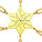 FaithHeart Gold Kette Puzzle Namenskette für 6 Damen Herren Kette mit Geschenkebox