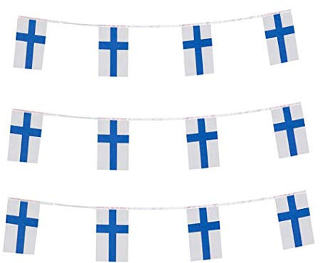 Bandiera della Finlandia Bandiera finlandese, piccola stringa Finlandia bandiere mini bandiere finlandesi, utilizzato per feste, scuola, eventi sportivi, decorazioni per festival patriottici