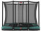 Berg Ultim Favorit Trampoline InGround 280 cm grün + Safety Net Comfort | Premium Trampolin, Hohe Qualität Kinder Trampolin, Robust und Sicher, Rechteckig