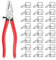 MaxAwe 50 PCS Key Fob Hardware Set, 1 Inch Keychain Hardware with Key Ring and Pliers Tool for Keychain Wristlet Clamp Webbing Fabric DIY Making Hardware Supplies