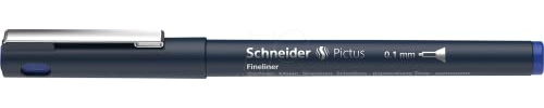 Schneider Pictus Fineliner Stift, 0,1 mm Linienbreite, blau