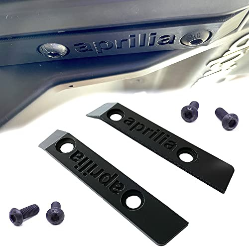 Piastre Coperture Pedane Passeggero Tuono 660 RS660 + 4 Viti Nere a Testa Bombata Esagonale