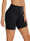 CRZ YOGA Butterluxe Damen Radlerhose Kurze Sporthose High Waist Yoga Sommer Shorts Laufshorts Fitness Hose - 15cm Schwarz 40