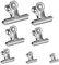 70er Set Verschlussclips Metall | Tüten Clips in 7 verschiedenen Größen | Lebensmittelbeutel Verschlussklammern aus Edelstahl mit starker Federkraft | Metallklemmen für ein luftdichtes Abschließen
