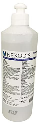NEXODIS Ultraschallgel - Hypoallergen Wasserbasis für Ultraschall - Hohe Dichte und Viskosität - Sonographie Gel 500 ml - Fetal Doppler - Übertragungsgel Ultraschallgel Kontaktgel