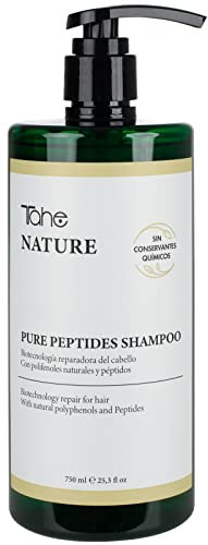 Tahe Nature Pure Peptides Sulfatfreies Shampoo mit Peptiden und reparierender Biotechnologie für das Haar, 750 ml