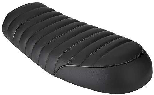 Motorrad Flat Sitzkissen, Vintage Flachsattel Sattel Sitzbank Stoßfest Motorrad-Sitz Sattelsitze mit Weiches Kissen, für CG125 GN CG CB200 CB350 CB400SS CB500 CB750 SR400 SR500