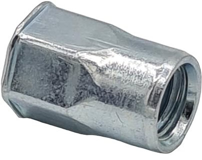 Offene Blindnietmuttern Sechskant kleiner Senkkopf Stahl verzinkt M4 / 0,5-2,0-500 Stück