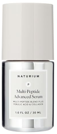 Naturium Multi-Peptide Advanced Serum, Firming & Smoothing Face Serum for Fine Lines & Wrinkles with Advanced Multi-Peptide Blend, 1 oz