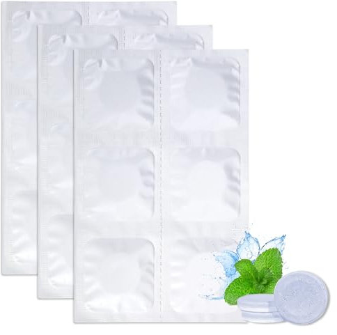 18 Pcs Water Bottle Cleaning Tablets, Cleansing Bottle Clean Sterilising Tablet Water Bottle Cleaner Reservoir Tablets, Cup Cleaner Tablet for Stainless Steel Plastics Glass Drinking Containers
