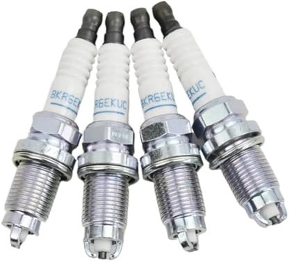 4 Stück MD355067 BK6REKUC 1013 normale Zündkerze kompatibel mit Mitsubishi Galant Lancer Cedia Legnum MD372422 VKA20 PK20GR8 BKR6EKUD Spark Plug Compatible