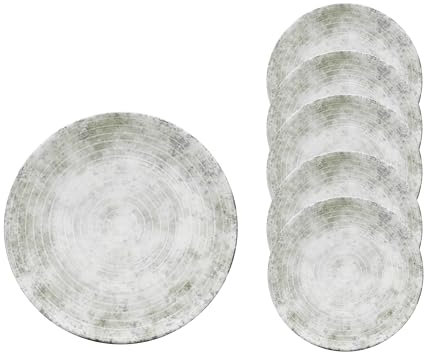 Van Well |Korfu flacher Teller 28 cm Porzellan 6er Set