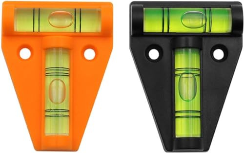 2Pcs Small T Shaped Bubble Levelling Tool | Camping Spirit | Caravan Spirit | Motorhome Spirit | T-Type for RVs Ca-mper, Furniture, Trailers,Spirit Levels,Levels