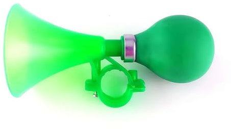 Manuelle Fahrrad-Schnecke, Lufthupe, Lautsprecher, Sirene, Hupe, Kunststoff, für Kinder, Jungen, Mädchen, Kinder, Fahrrad (grün)
