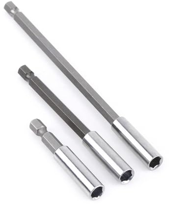 3 Stück Magnetische Bohrer Verlängerung, Bithalter Magnetisch Halter Bohrmaschine Verlängerungsstange 1/4 Sechskantschaft für Elektrische Bohrmaschine Schraubendreher 60/100/150mm