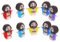 QUMIIRITY 10stücke Mini Jesus Figuren Religiöse Deko Für Ostern Taufe Und Partys Hochwertige Gummifiguren Bunten Farben Für Ostereierfüllung Und Heimdekoration