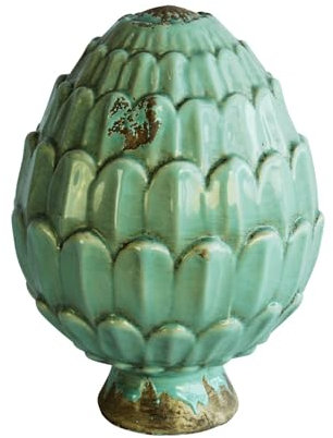 Manufaktur Lichtbogen Zapfen aus Keramik türkis