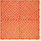 Lot de 25 carreaux de sol de garage en plastique antidérapant emboîtable, pour organisation et rangement de garage, motif ventilé (orange, 40 x 40 cm)