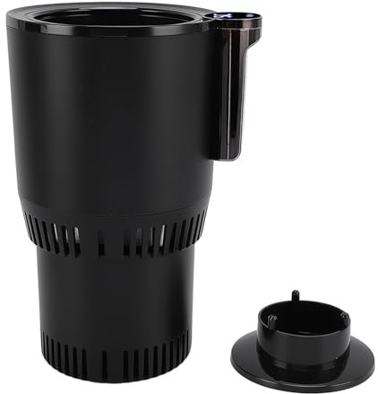 2 in Smart Car Cup, 12V Warmer Cooler Auto Car Cooling Heating Cup Cup Cup Holder of the Drink (Black)
