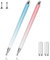 Tablet Stift 2 in 1 Touchscreen Stylus Pen für alle Handys/Tablets iPhone i-Pad Pro Mini Samsung Huawei Xiaomi Surface Chromebook (Pink+Blau)