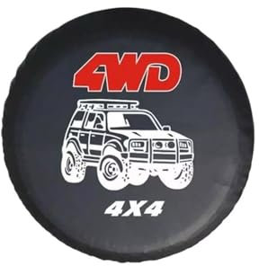 Housse de protection en cuir PVC pour roue de secours 35,6 cm, 38,1 cm, 40,6 cm, 43,2 cm, 4 roues motrices, 4 x 4