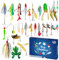 Christmas Fishing Tackle Countdowns Merry Fishmas Adventskalender, 24 Tage Angelköder für Wassersport-Fans