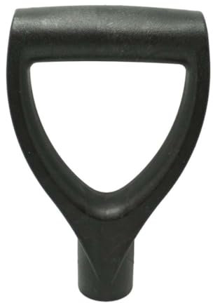 Spade Handle Replacement D Shaped Plastic Grip for Garden Fork Shovel Digging Raking Tools Black