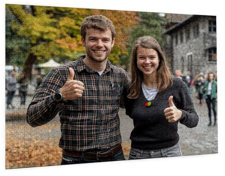 Personalisiertes Foto Puzzle Selbst Gestalten - Fotopuzzle mit Eigenem Bild (1000-5000 Teile) - Gestalte Selbst Puzzle, Personalisierte Geschenke mit Foto für Mama, Familie zum Geburtstag C-1884
