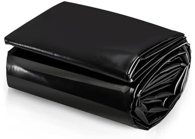 Revestimiento de estanque de 0,12 mm, membrana impermeable flexible para piscinas de jardín, lagos artificiales y características de agua, lona resistente de 5 x 6 m, para estanques y fuentes