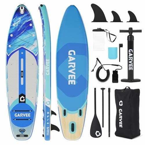 Premium SUP Board Set Aufblasbar mit Zubehör & Verstellbarem Paddel