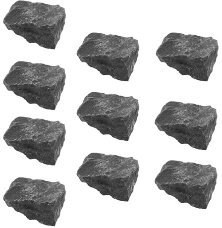 Supvox 10 Saunasteine Basalt 2–2,5cm Vulkanische Lavasteine Saunaofen Heizelemente Wärmespeichernde Dampfsteine für Heimsauna und Dampfbad Zubehör