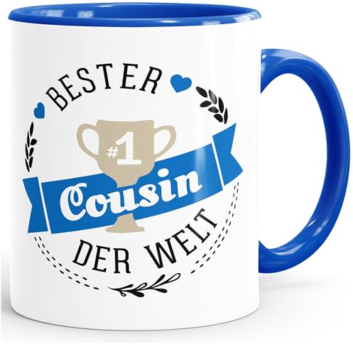 Kaffee-Tasse bester Cousin der Welt Geschenk für Cousin MoonWorks® royal unisize