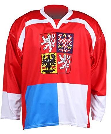 MERCO Eishockey-Pullover Czech Nagano 1998 Replica, rot, 2XL