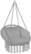 tectake® Fauteuil Suspendu Relax Design Intérieur & extérieur, Fauteuil Relax, Fauteuil de Lecture Cocooning 1 Place, Coussin Chaise XXL Moelleux Inclus - Gris